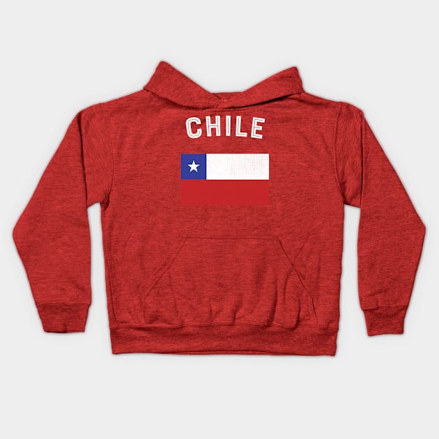 Chile Flag Kids Hoodie by phenomad